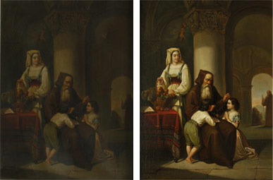 Holy Family - Before and After Restoration